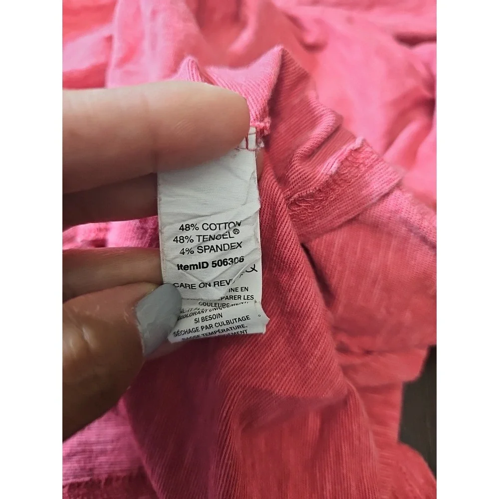 L.L. Bean Size S Wrap Rose Crimson Pink Flare‎ Dress Women's Stylish Modern